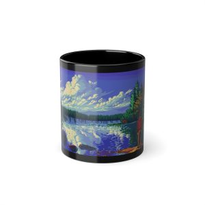 1990s Black Coffee Cup, 11oz