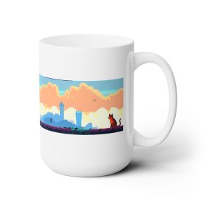 Ceramic Pixel Art Mug, have a nice day 15oz - Imagen 3