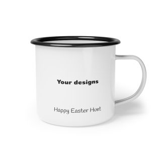 Copy of Personalised Easter Camp cup Set, Custom design, Kids Easter Cups, Easter Gift, Children's Enamel Mug, unbreakable cups, 2 per set - Imagen 3
