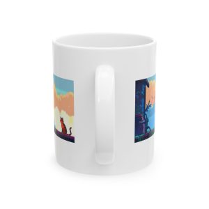 11oz Ceramic Pixel Art Mug. Retro 16bit video game mug. kids and aduals' Gift. for coffee, tea, hot chocolate, hot cocoa or pen and brush. - Imagen 2