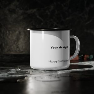 Copy of Personalised Easter Camp cup Set, Custom design, Kids Easter Cups, Easter Gift, Children's Enamel Mug, unbreakable cups, 2 per set - Imagen 4