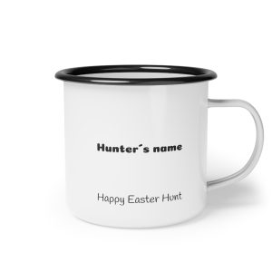 Personalised Easter Camp cup Set, Custom design, Kids Easter Cups, Easter Gift, Children's Enamel Mug, unbreakable cups, 2 per set - Imagen 3